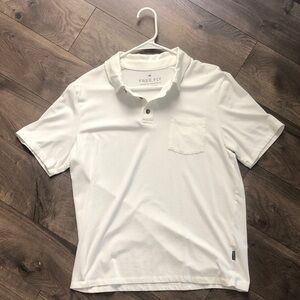Free Fly Apparel Men’s White Polo Shirt